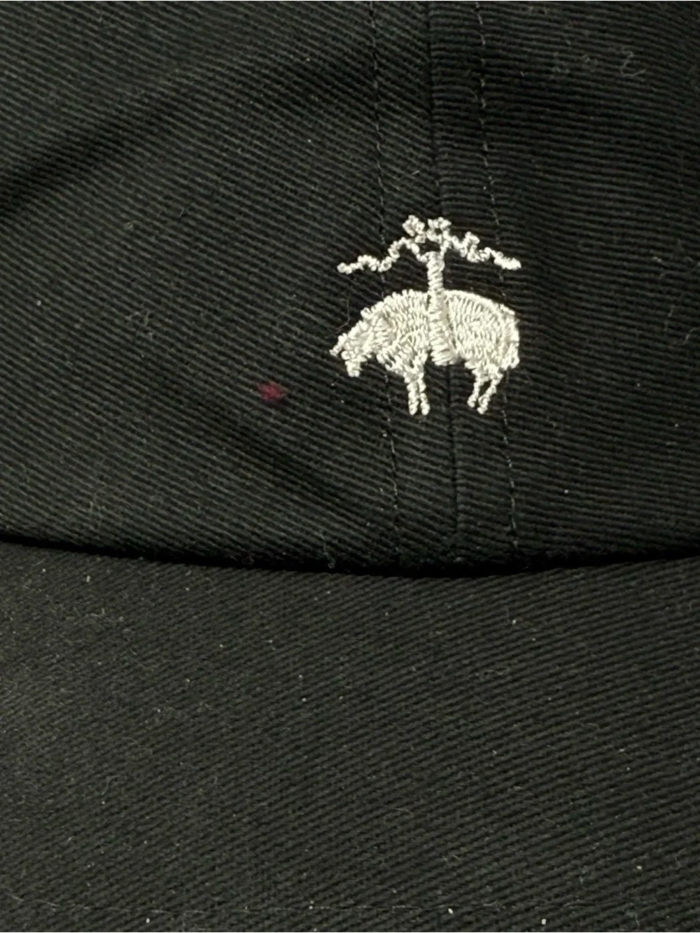Brooks Brothers Black Cap Hat Embroidered fleece logo Size L/XL NWT